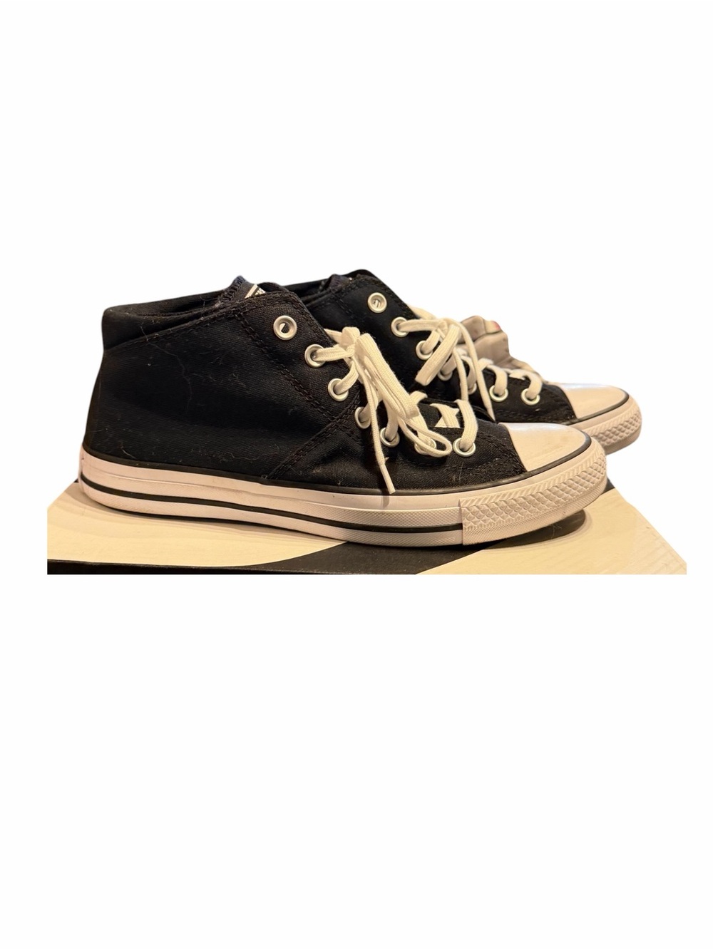 Converse Black and White Canvas Low-Top Sneakers